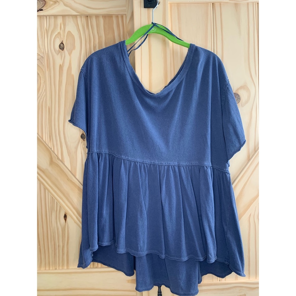 Free People Odyssey Peplum Tee